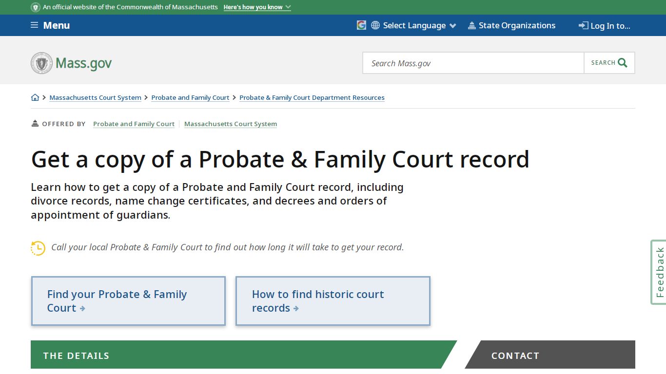 Get a copy of a Probate & Family Court record | Mass.gov